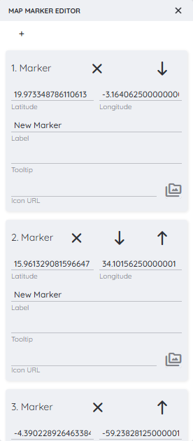 Mapmarker picker inside the detail panel